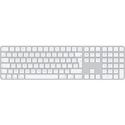 Apple Magic Keyboard with Touch ID and Numeric Keypad for Mac models with Apple silicon (USB–C) British English White Keys
