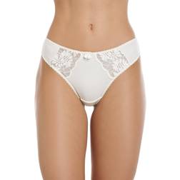 Camille Women's Classic Lace Thongs 3-pack - Ivory