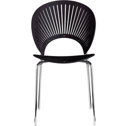 Fredericia Furniture Trinidad 3398 Black Stained Ash/Chrome Kitchen Chair 85cm