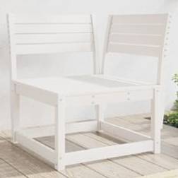 Berkfield Home Garden Corner White 73x73x78 cm Solid Wood Pine Outdoor Sofa