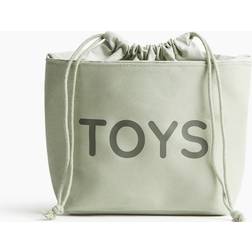 H&M Baby Lille Opbevaringskurv Canvas Støvet Lysegrøn