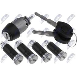 NTY Lock Cylinder Set Rear Right Left VW Transporter T4 90