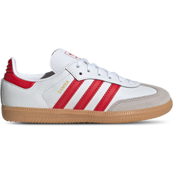 adidas Kid's Samba OG - Cloud White/Better Scarlet/Gum