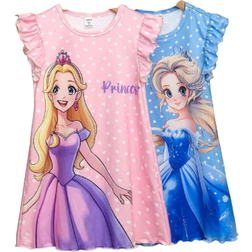 Shein Girls Casual Cap Sleeve Nightdress - Spring/Summer