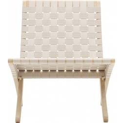 Carl Hansen & Søn MG501 Cuba Fabric Soaped Oak/Nature Lounge Chair 76cm