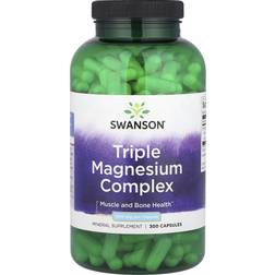 Swanson Triple Magnesium Complex 400mg Capsules 300 pcs