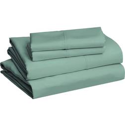 Amazon Lightweight Super Soft Bed Sheet Green (259x228.6cm)