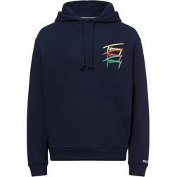Tommy Hilfiger Herren Hoodie Signature Relaxed Fit - Navy
