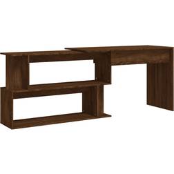 vidaXL 815425 Brown Oak Writing Desk 50x200cm