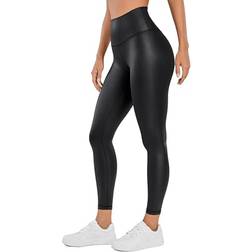 Crz Yoga Butterluxe Damen Faux Leder Leggings High Waist - Schwarz