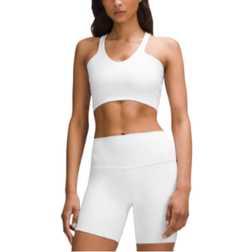 Lululemon Bend This BH mit V-Ausschnitt und Racerback Leichter Halt A–C-Cups - White