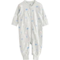 Lindex Baby Pyjamas with Allover Pattern - Dusty Blue (8697491-1199)