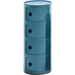 Kartell Componibili Blue Storage Cabinet 32x77cm