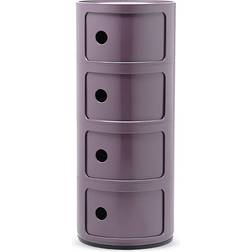 Kartell Componibili Violet Storage Cabinet 32x77cm