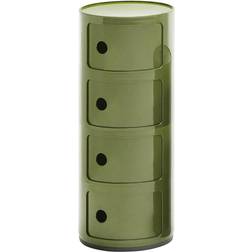 Kartell Componibili Green Storage Cabinet 32x77cm