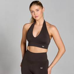 Myprotein Tempo Seamless Halterneck Bra - Chocolate