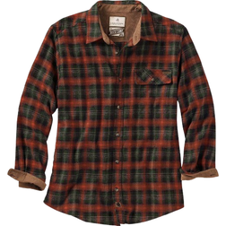 Legendary Whitetails Men's Buck Camp Flannel Shirt - Redwood Plaid