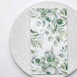 Shein Large-Sized Colored Green Leaf Tissue Napkins 15.75 x 13 Inch