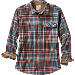 Legendary Whitetails Men's Buck Camp Flannel Shirt - Barnwood Slate Plaid