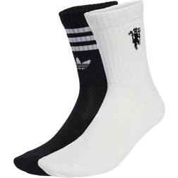 adidas Manchester United Sneaker Sokker 2 Pak White Black Mufc Red