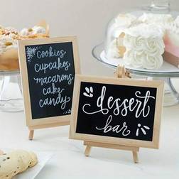 Shein Pack Mini Chalkboard Signs With Easel Notice Board