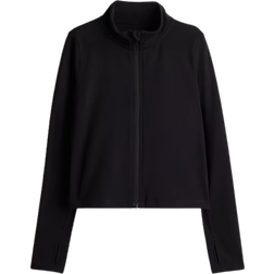 H&M Sports Jacket with SoftMove - Black (1245522001)