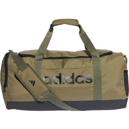 adidas Essentials Linear Duffel Bag - Olive Strata/Black