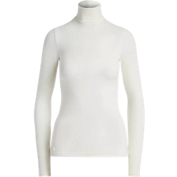 Ralph Lauren Stretch Rib Knit Roll Neck - White