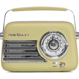Madison FREESOUND-VR40OGR-MAT Retro radio med Bluetooth och FM