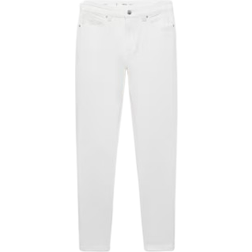Mango Mid Rise Skinny Jeans - White