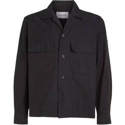 Calvin Klein Boxy Twill Overshirt - Black