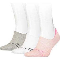 Calvin Klein Women's Footies High Cut Socks 3-pack - Pink Melange Combo