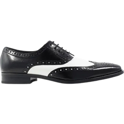 Stacy Adams Tinsley Wingtip - Black/White