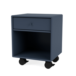 Montana Furniture Dream Castors Juniper/Black Bedside Table 30x35.4cm