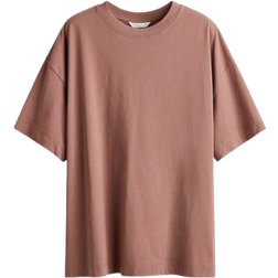 H&M Oversized T-shirt - Dusty Brown