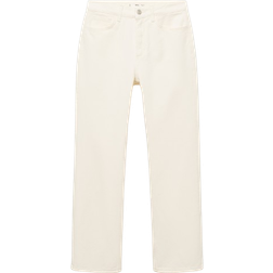 Mango Matilda Naturvita Jeans Med Raka Ben - Vit/A
