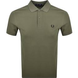 Fred Perry Plain Polo T Shirt Laurel Wreath Green