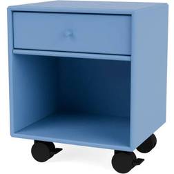 Montana Furniture Dream Castors Azure/Black Bedside Table 30x35.4cm