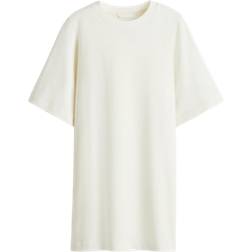 H&M Cotton T-shirt Dress - Cream