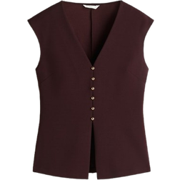 H&M Interlock Waistcoat - Burgundy