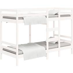 vidaXL 3139845 White Våningssäng 80.5 x195.5cm
