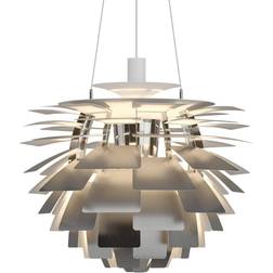 Louis Poulsen Ph Artichoke Stainless Steel/White Pendant Lamp ∅ 60cm