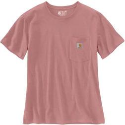 Carhartt Women's WK87 Workwear Pocket Short Sleeve T-Shirt - Rose Tint Heather