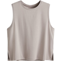 H&M Box Style Sports Vest Top With Drymove - Warm Grey