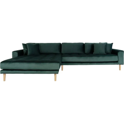 House Nordic Lido Velvet Dark Green Sofa 290cm 4 Seater
