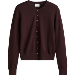 H&M Knitted Cardigan - Wine Red