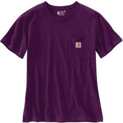 Carhartt Pocket S S T-Shirt Eggplant