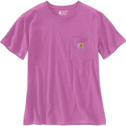 Carhartt Women's Loose Fit Heavyweight Short-Sleeve Pocket T-shirt - Cherry Bloom