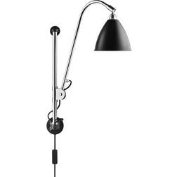 GUBI Bestlite BL5 Chrome/Black Semi Matt Wall light ∅ 16cm