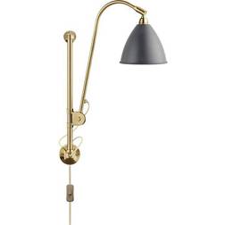 GUBI Bestlite BL5 Brass/Grey Semi Matt Wall light ∅ 16cm